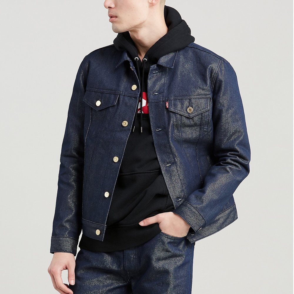 Levi’s Raw Crispy Denim Trucker Jacket Gold Weft